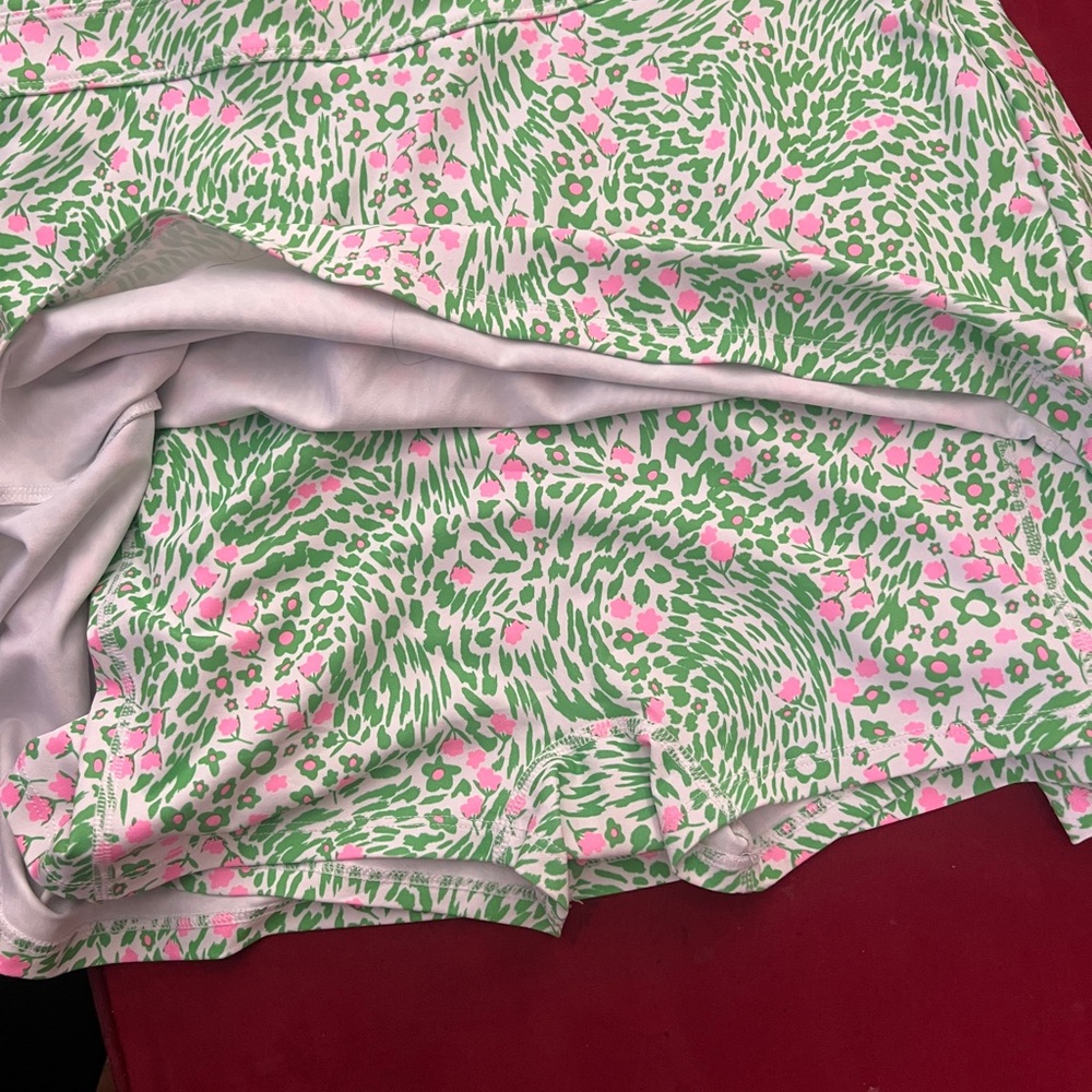 Fabletics Green and Pink Active XL Dress with shorts/pockets - Picture 4 of 4